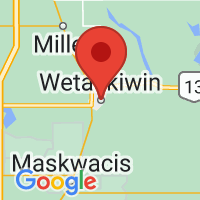 Map of Wetaskiwin, AB CA